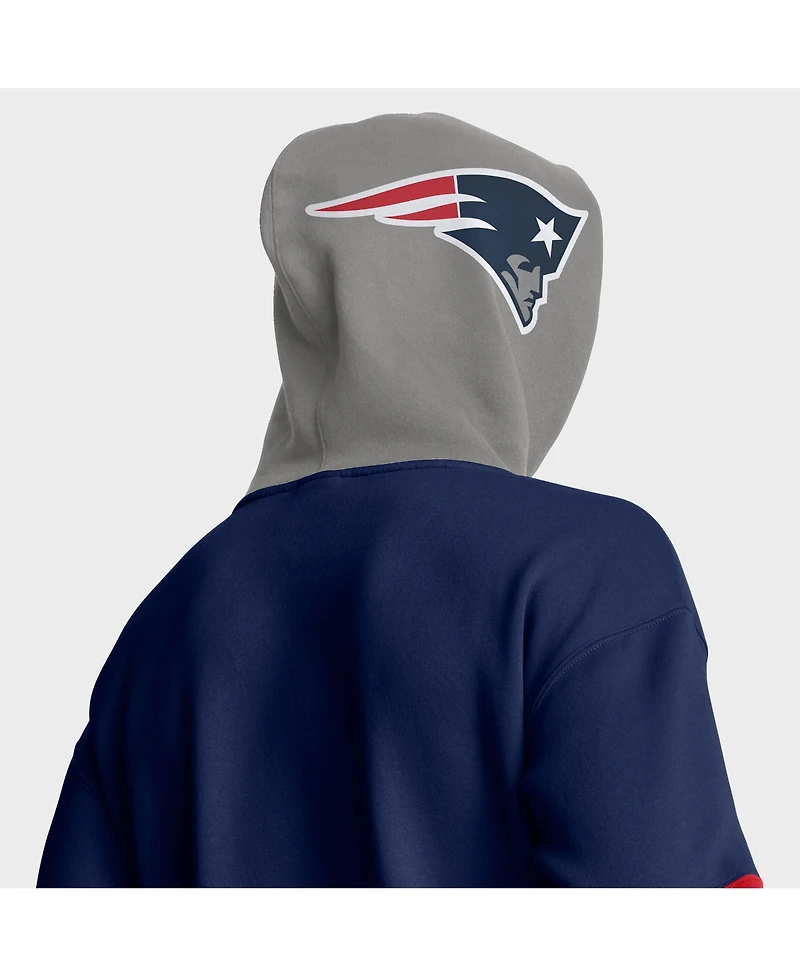 Fanatics Men's Navy New England Patriots Helmet Pullover Hoodie