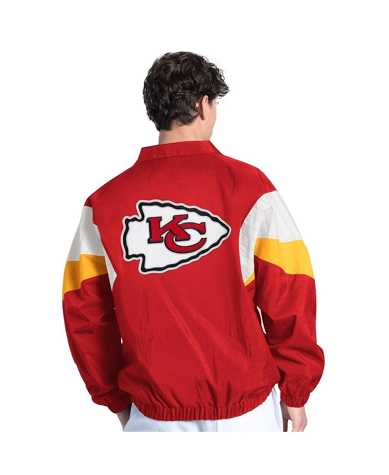 Starter Men's Red Kansas City Chiefs Yard Line Full-Zip Jacket