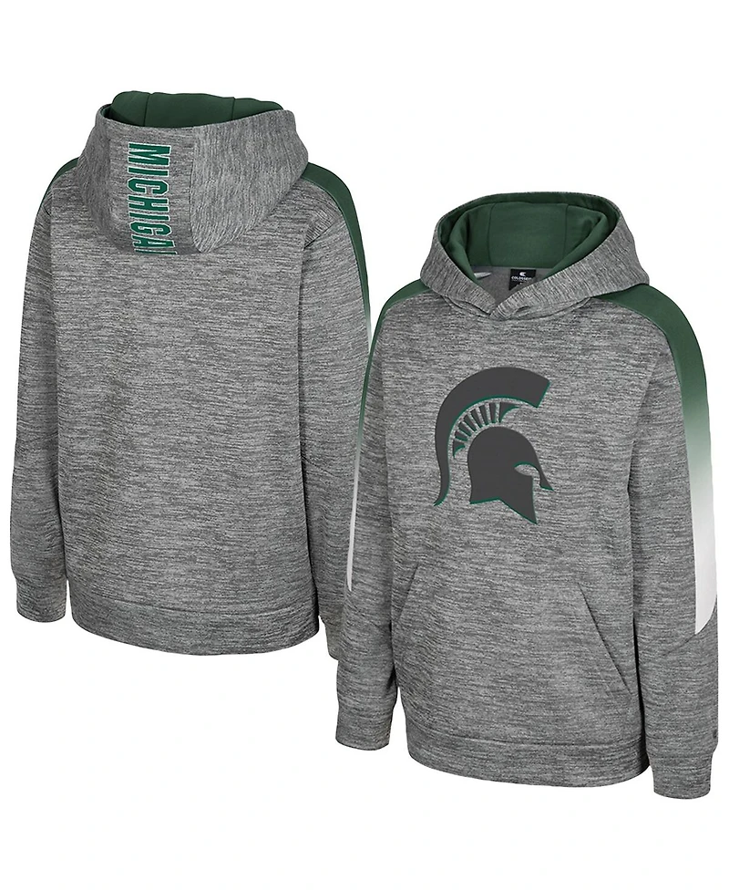 Colosseum Big Boys and Girls Gray Michigan State Spartans The Gang Hoodie
