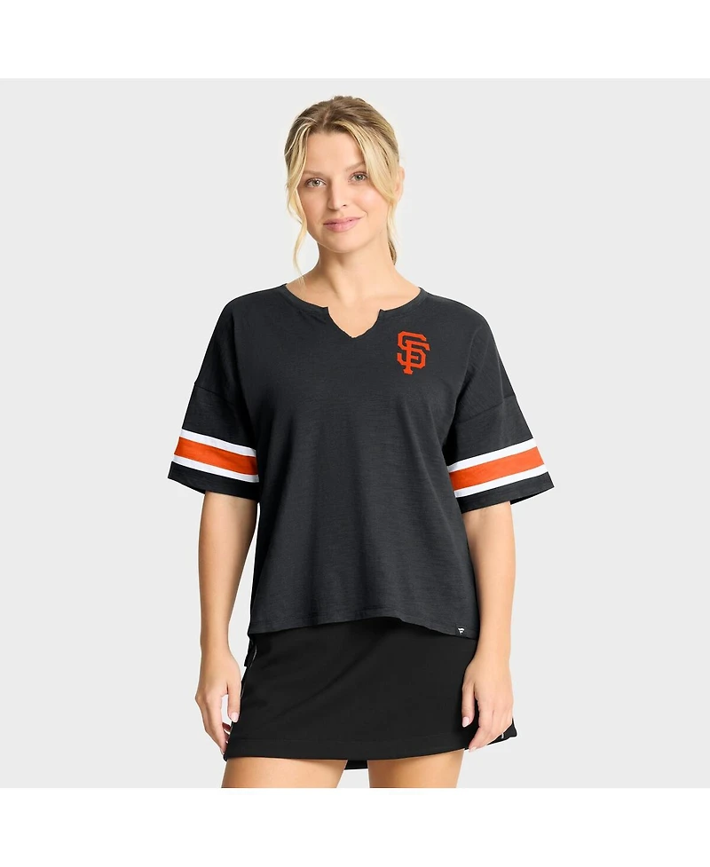 Fanatics Women's Black San Francisco Giants Curl Route T-Shirt