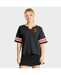 Fanatics Women's Black San Francisco Giants Curl Route T-Shirt