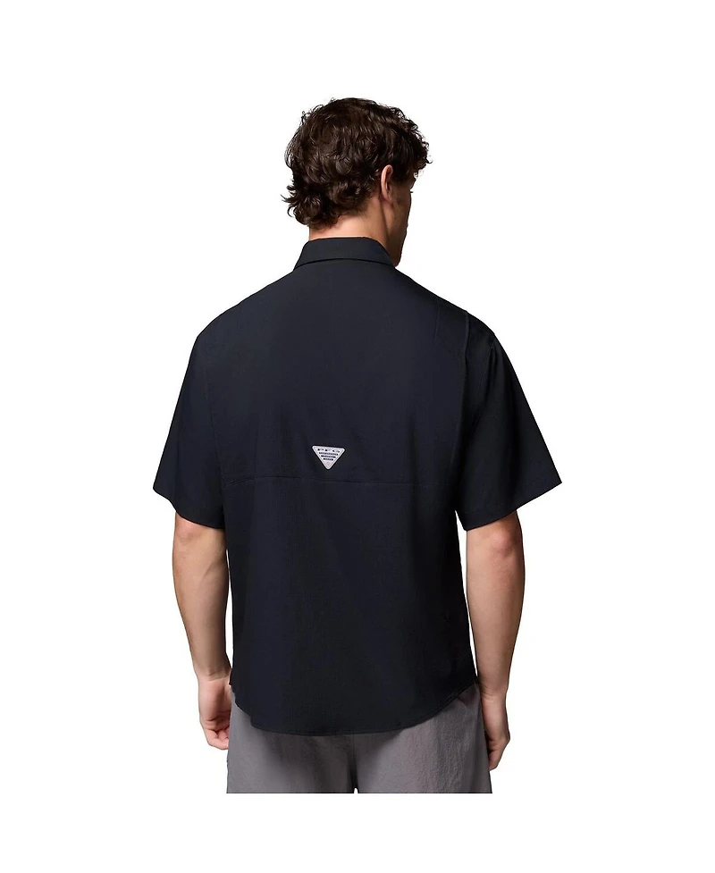Columbia Men's Black Arkansas Razorbacks Tamiami Omni-Shade Button-Down Shirt
