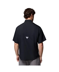 Columbia Men's Black Arkansas Razorbacks Tamiami Omni-Shade Button-Down Shirt