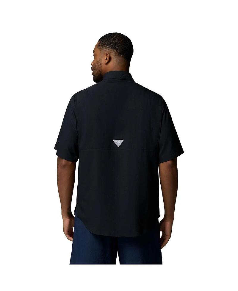 Columbia Men's Black Texas A&M Aggies Tamiami Omni-Shade Button-Down Shirt
