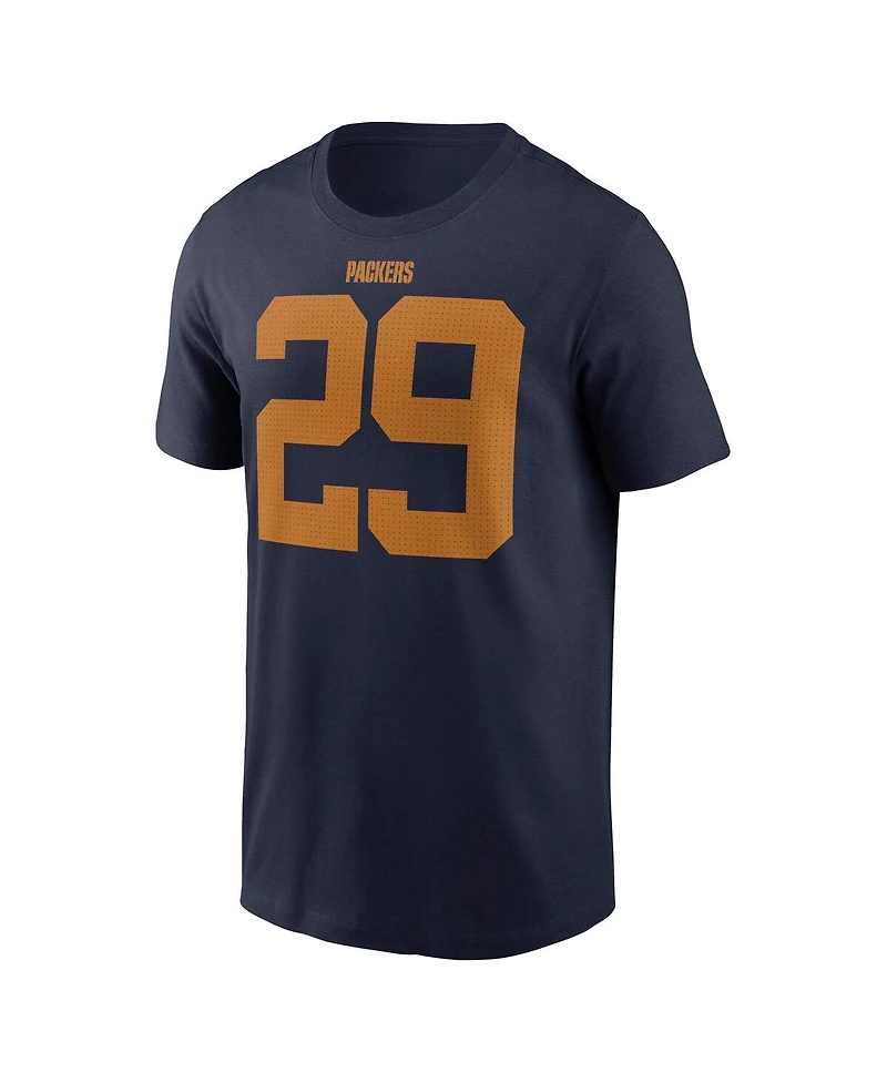 Nike Men's Xavier McKinney Navy Green Bay Packers The 1923 Classic Name Number T-Shirt