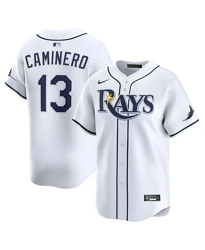 Nike Men's Junior Caminero White Tampa Bay Rays Home Limited Jersey