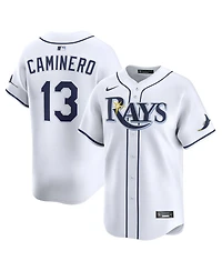Nike Men's Junior Caminero White Tampa Bay Rays Home Limited Jersey