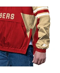 Starter Men's Scarlet San Francisco 49ers Prospect Half-Zip Pullover Sweatshirt