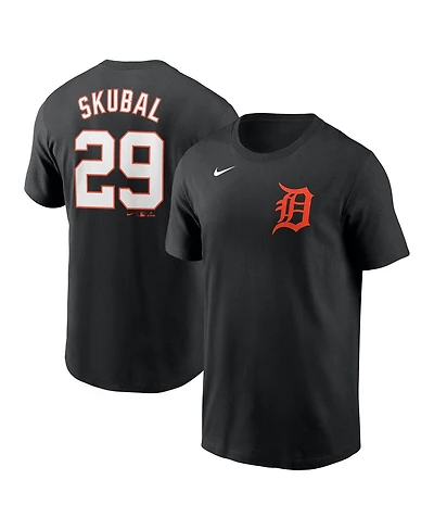 Nike Men's Tarik Skubal Black Detroit Tigers Fuse Name Number T-Shirt