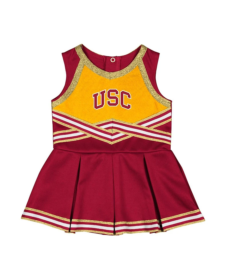 Colosseum Girls Baby Boys and Girls Cardinal Usc Trojans Lollipop Park Cheer Dress
