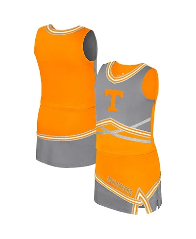 Colosseum Big Girls 2-Piece Tennessee Orange Volunteers Lollipop Park Cheer Set