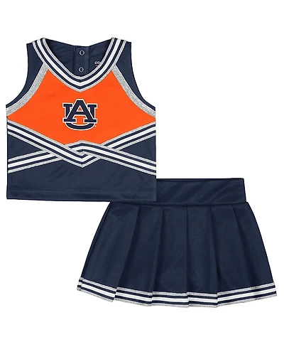 Colosseum Girls Toddler 2-Piece Navy Auburn Tigers Lollipop Park Cheer Set