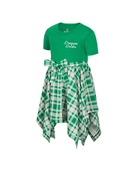 Colosseum Girls Toddler Green Oregon Ducks Marceline Plaid Dress