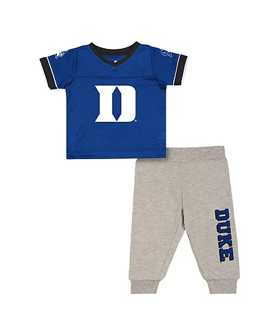 Colosseum Baby Boys and Girls Newborn 2-Piece Duke Blue Devils Nothing but the Hits Football Set