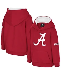 Colosseum Toddler Crimson Alabama Crimson Tide Big Logo Volume Fleece Pullover Hoodie