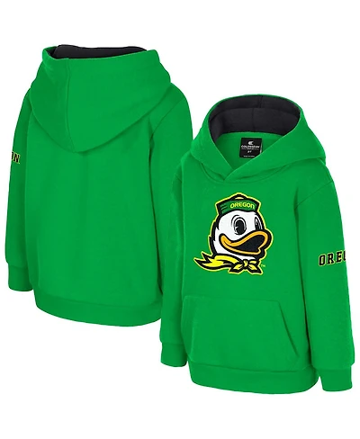 Colosseum Toddler Green Oregon Ducks Big Logo Volume Fleece Pullover Hoodie
