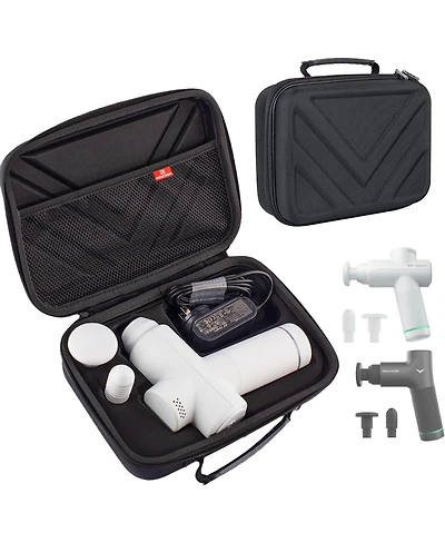Bubm Hyperice Hypervolt Go 2 Carrying Case - Hard Shell Travel Storage Organizer Bag for Hypervolt Go Massage Gun