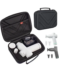 Bubm Hyperice Hypervolt Go 2 Carrying Case - Hard Shell Travel Storage Organizer Bag for Hypervolt Go Massage Gun