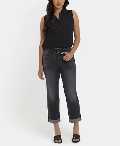 Nydj Women's Bailey Relaxed Straight Crop Jeans