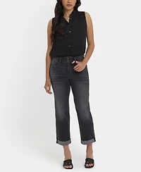 Nydj Women's Bailey Relaxed Straight Crop Jeans
