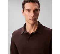 Calvin Klein Men's Long Sleeve Polo Shirt