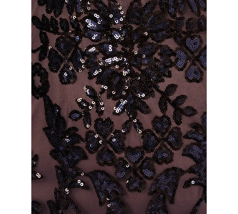 Adrianna Papell Plus Beaded Long Dress