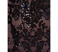 Adrianna Papell Plus Beaded Long Dress