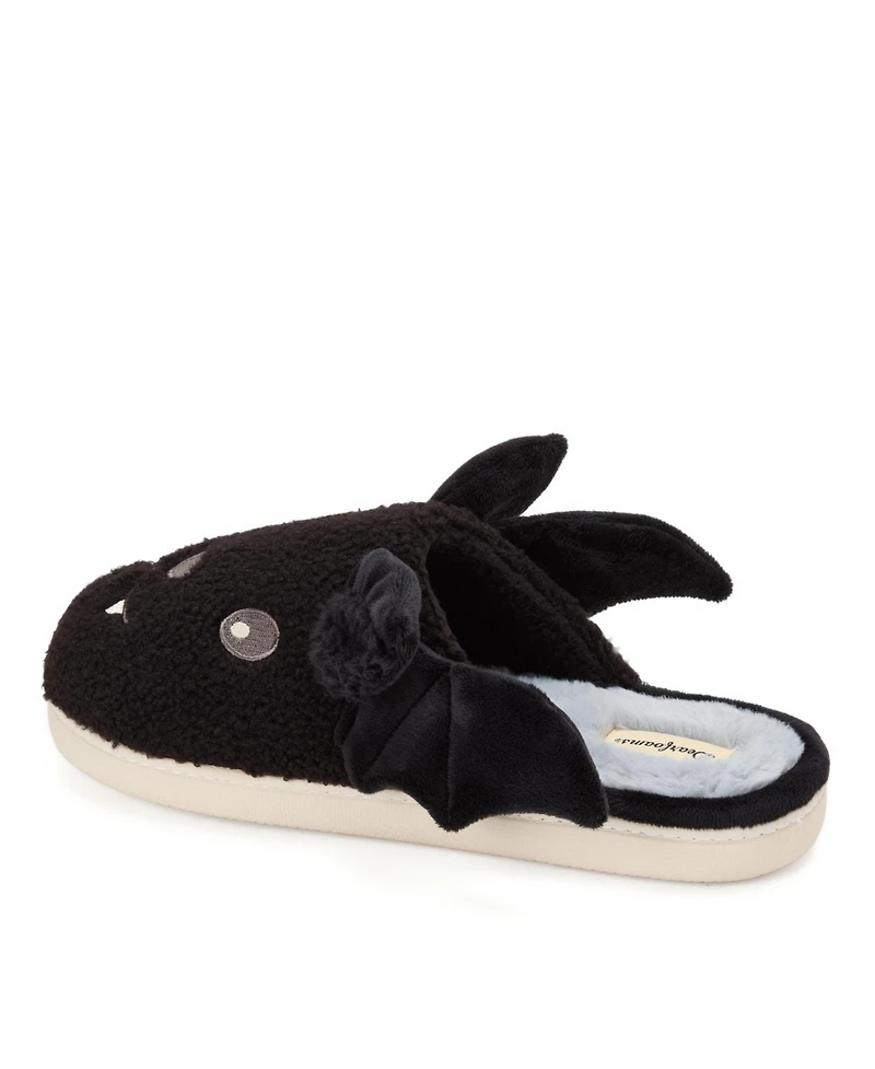 Dearfoams Unisex Adult Halloween Bat Scuff Slipper