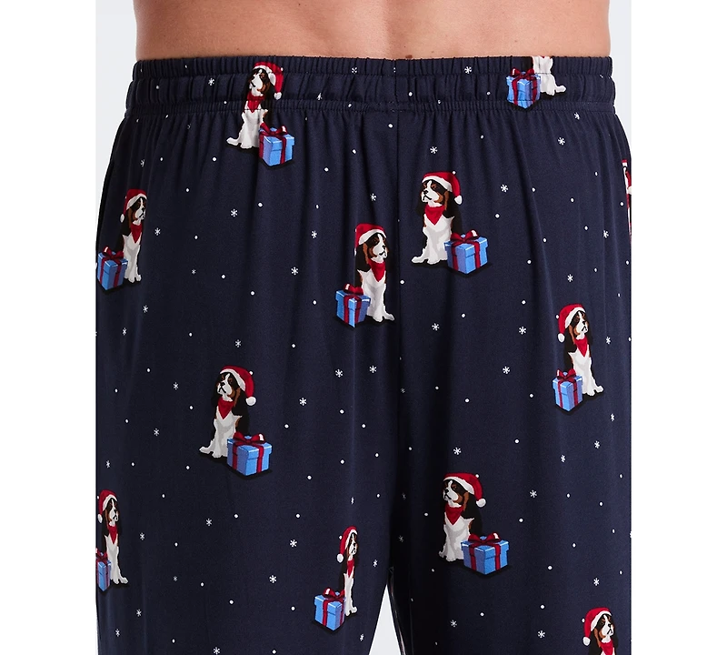 Perry Ellis Portfolio Men's Deluxe Touch King Charles Pajama Pants