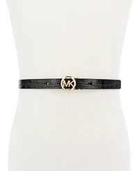 Michael Kors Logo Skinny Leather Belt