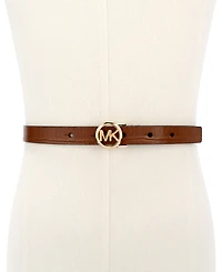 Michael Kors Logo Skinny Leather Belt