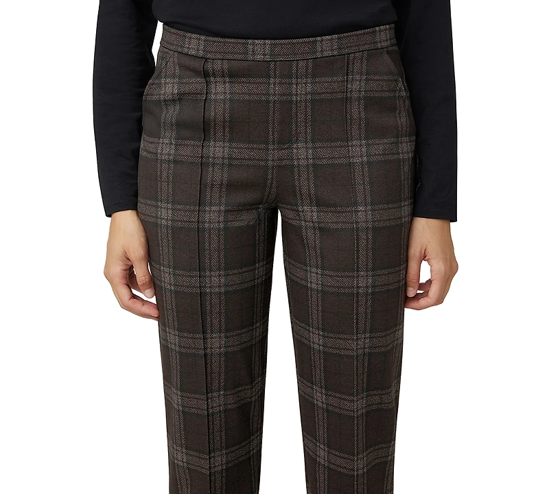 Hue Women's Plaid Pattern Trouser Pants