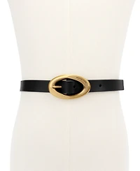 Michael Kors Women's 25mm Non-Reversible Leather Belt