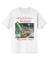 7UP Merry Christmas To All The Millions of Fresh Up Families White Short Sleeve Adult T-Shirt-5XL