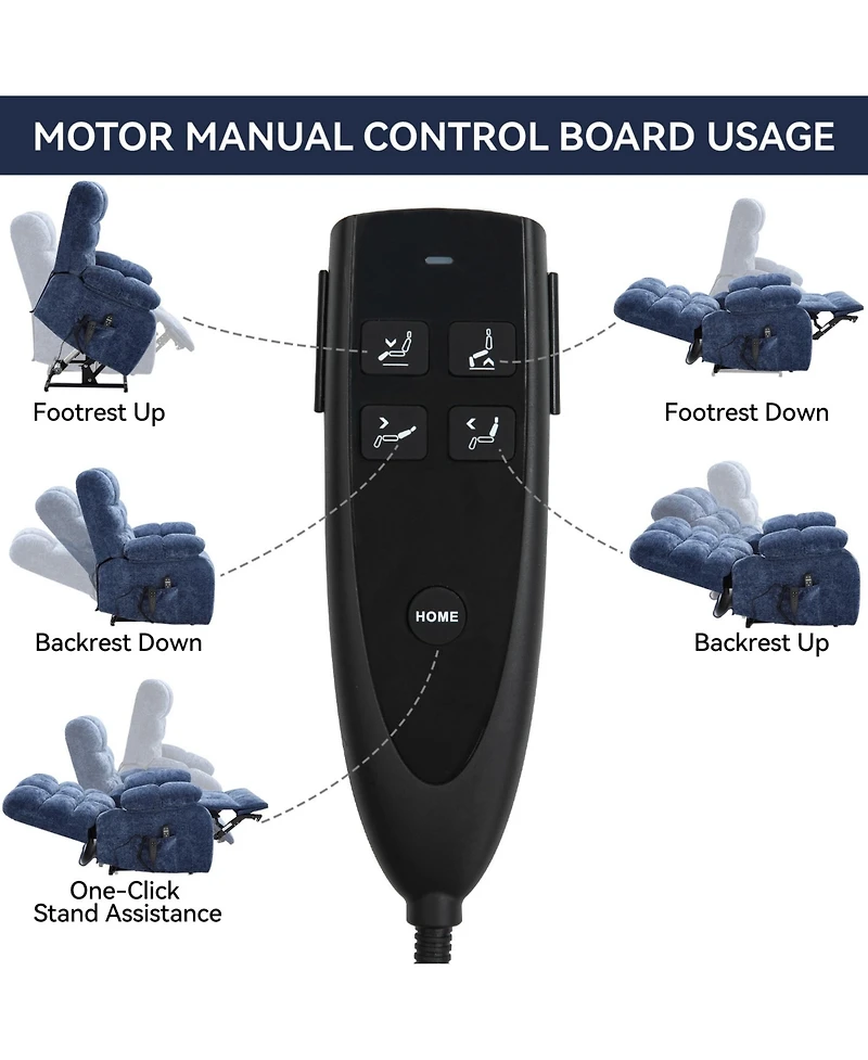 Power Lift Recliner Chair Recliners for Elderly with Heat and Massage Recliner Chair