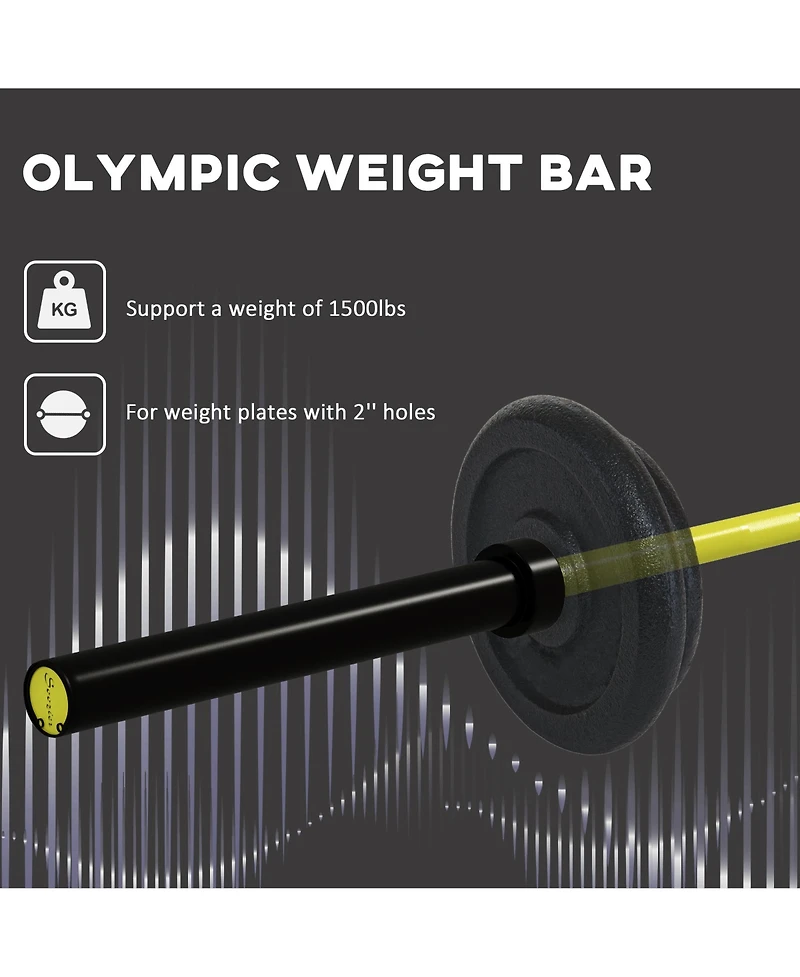 Soozier Olympic Weight Bar, 1500lbs Weight Capacity,