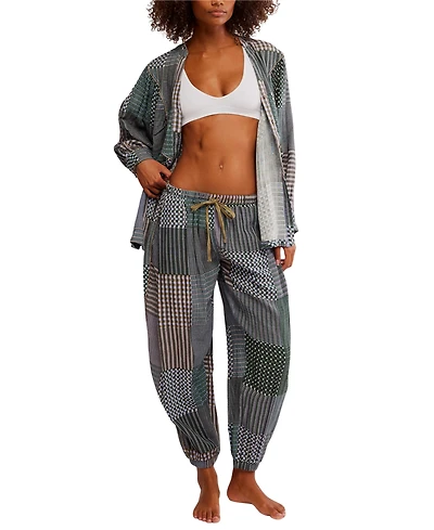Free People Women's Night After Mid-Rise Pajama Pants