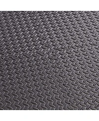 BalanceFrom Fitness 96 Sq Ft Interlocking Exercise Mat Tiles, Black (2 Pack)