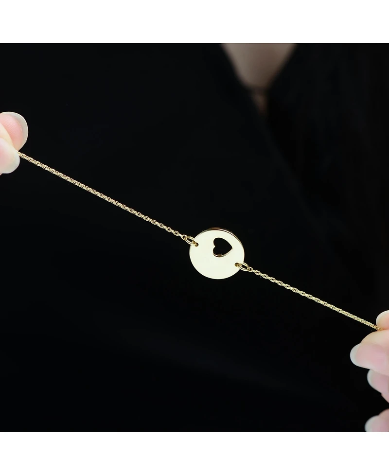 GiGiGirl 14K Gold Plated Heart Design Bracelet