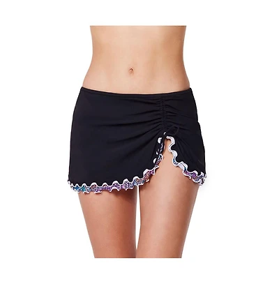 Profile by Gottex Women's Layla Tricolore Side Slit Skirted Bottom