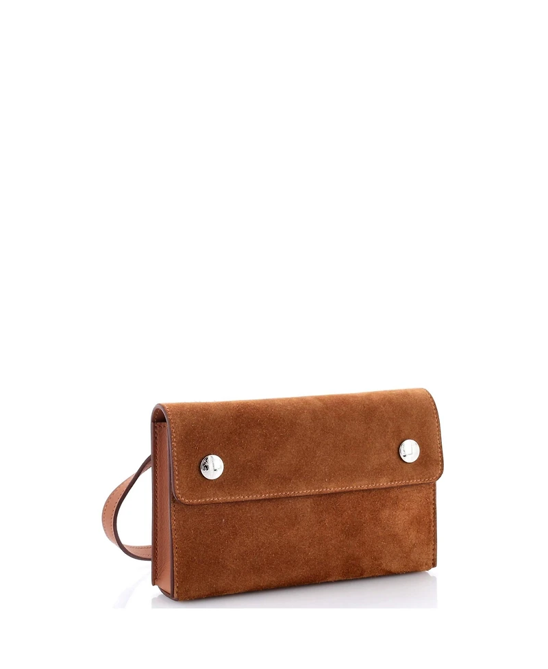 Pre-Owned Hermes Hermesnap Wallet Bag Grizzly and Swift