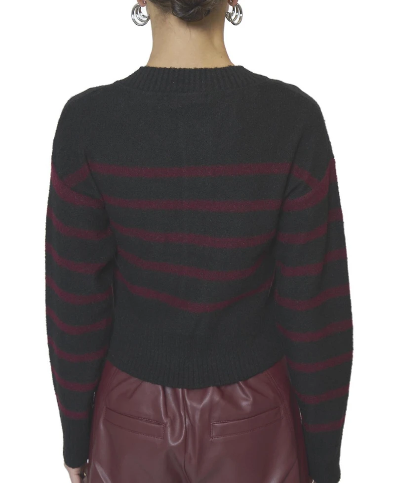 Central Park West Women's Marley Striped Cardigan