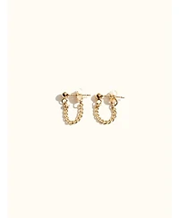 Able Curb Chain Earrings, 14k Gold-Filled