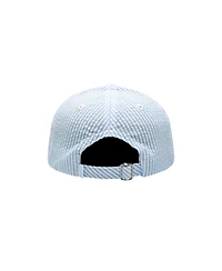 Bits & Bows Toddler Football Seersucker Baseball Hat Blue