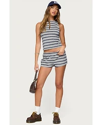 Edikted Women's Glennon Striped Shorts