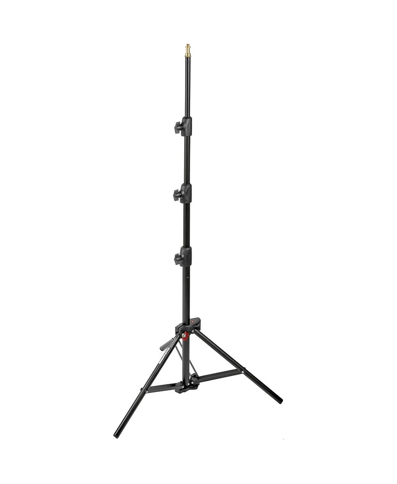Manfrotto 1051BAC 83" Air Cushioned Aluminum Mini Compact Stand with 4-Sections & 3 Risers, Black