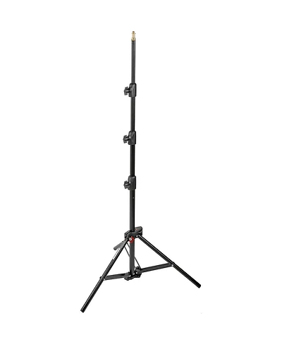 Manfrotto 1051BAC 83" Air Cushioned Aluminum Mini Compact Stand with 4-Sections & 3 Risers, Black