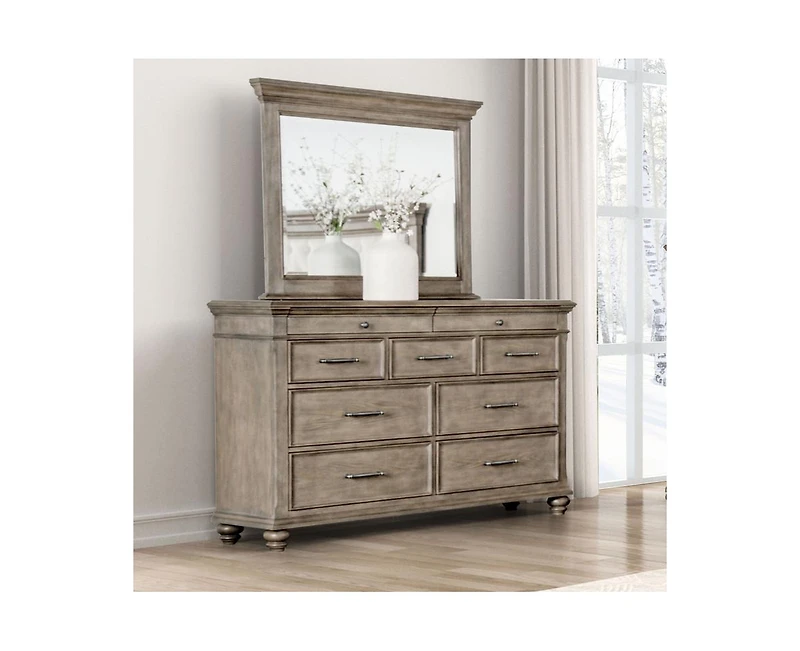 Casainc Weathered Oak Storage Cabinet