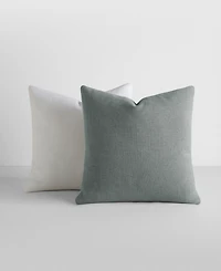 ienjoy Home Slub Cotton Solid 2-Pack Decor Pillows, 20" x