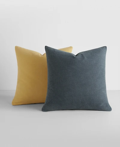 ienjoy Home Slub Cotton Solid 2-Pack Decor Pillows, 20" x